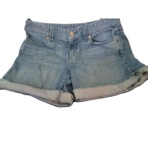 Ann Taylor LOFT Jean Shorts Womens Size 0  Blue Cut Off  Shorts Jean Shots